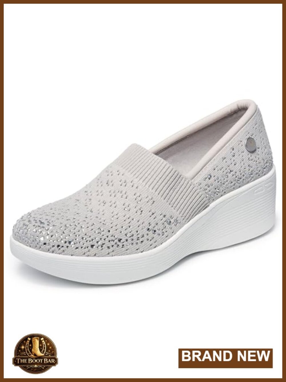 Memory Foam Wedge Loafers Slip On Comfort Breathable Mesh Vegan